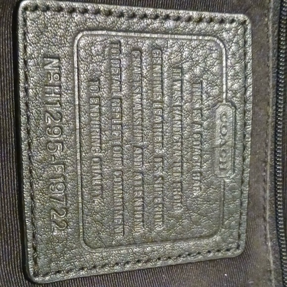 Coach Black Leather Chain Tote Bag Y2K EUC - Picture 6 of 15